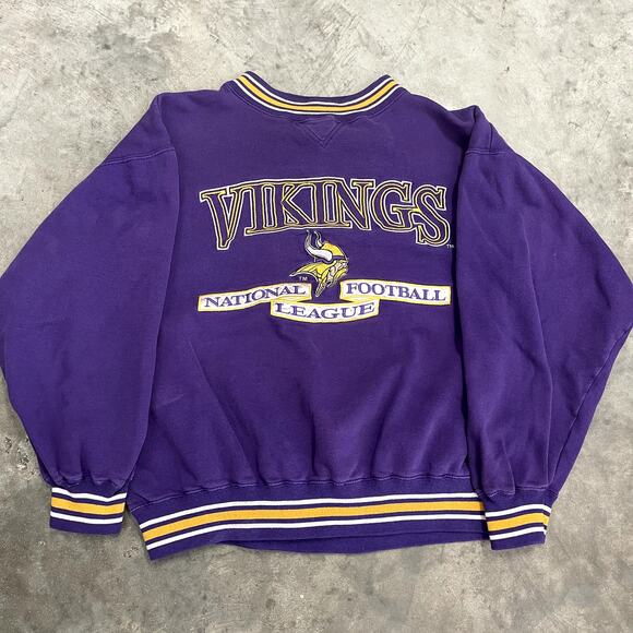 Vintage Logo Athletic Minnesota Vikings NFL Sweatshirt - Picture 1 of 4